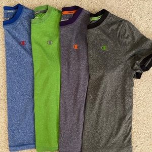 Set of 4 youth medium Champion Vapor tops